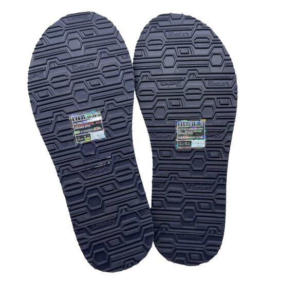 New Skechers Cali Meditation Navy blue Multicolor Daisy Embellish thong sandal 6 - Picture 6 of 9